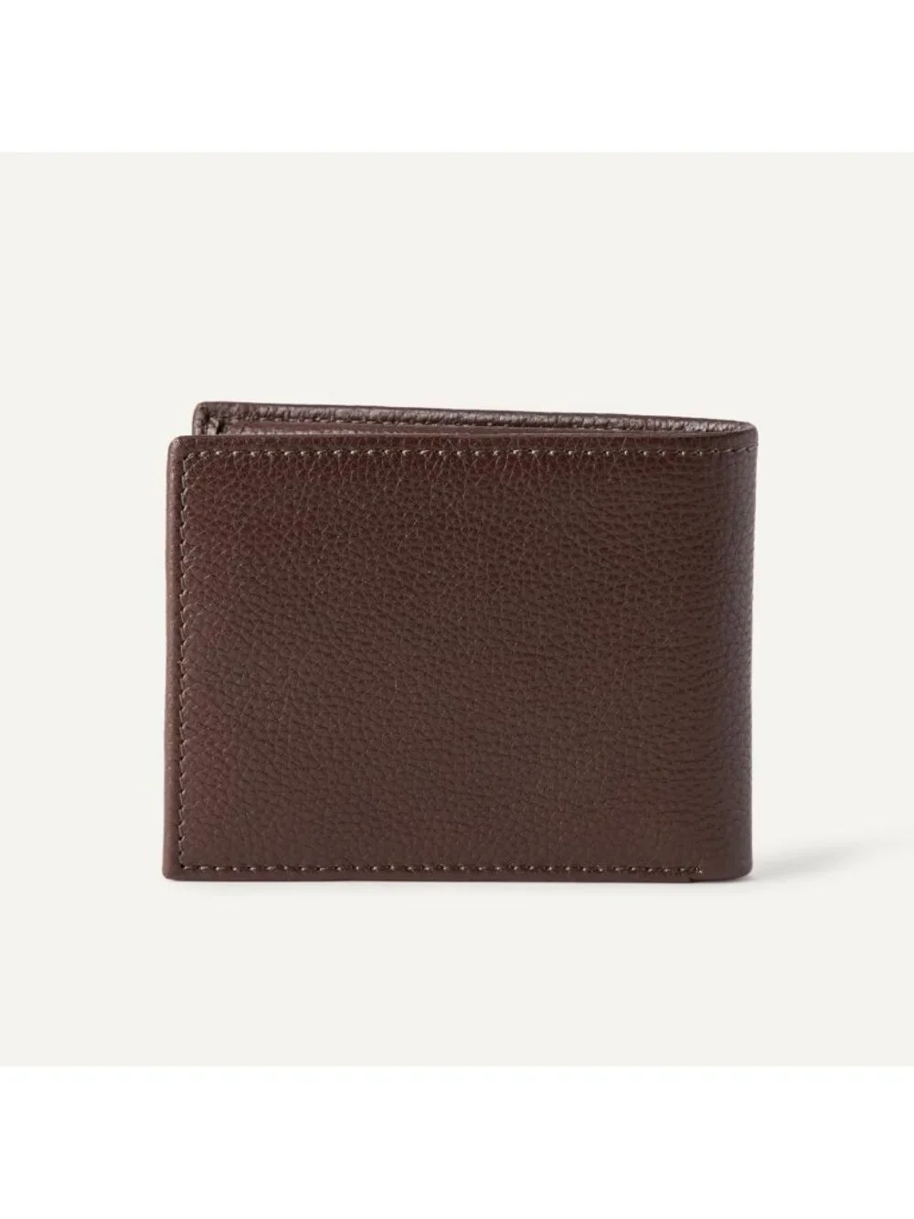 Men's Pebbled Full Grain Leather Bifold Wallet - Stylish, Durable, Slim Design